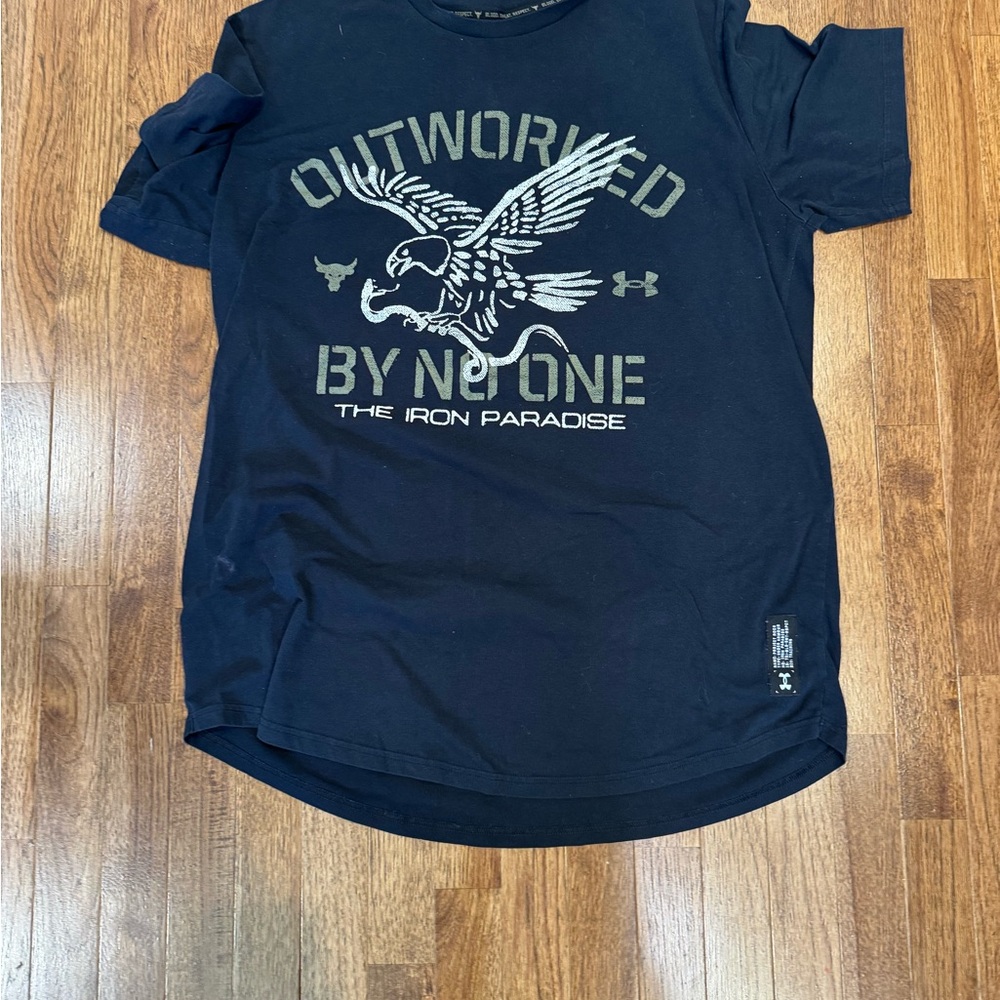 Project Rock Under Armour Black Graphic T-Shirt